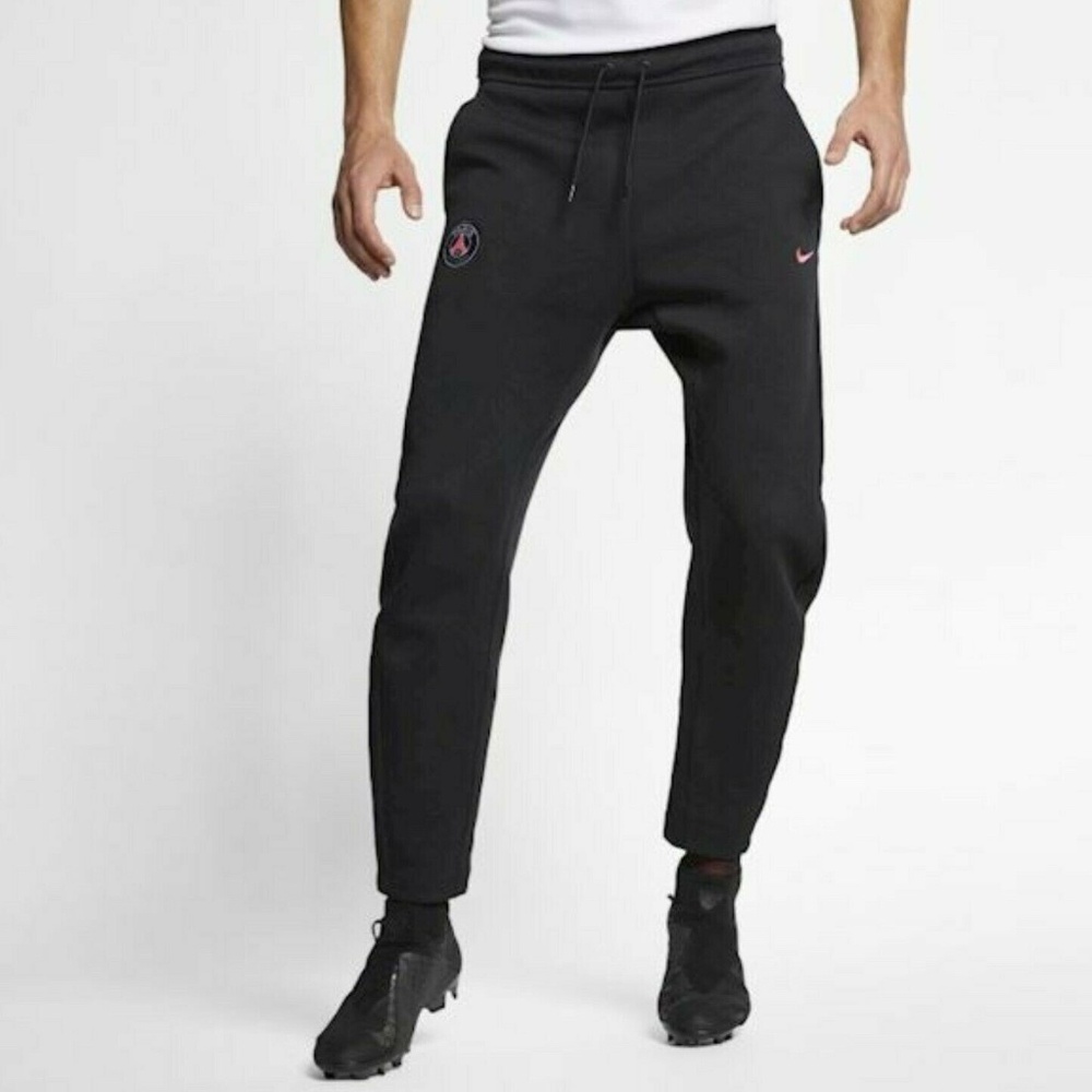 Nike Paris Saint Germain PSG Tech Fleece Pants AH5468-010 (Black/Pink)